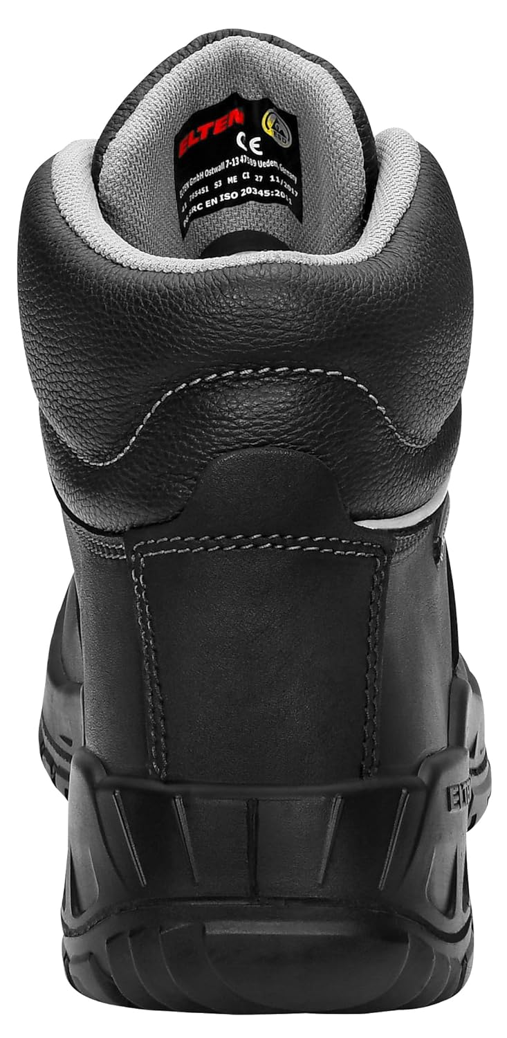 ELTEN Sicherheitsschuhe RENZO GTX XW Mid ESD S3 CI, Herren, Leder, Stahlkappe, leicht, robust, Schwa
