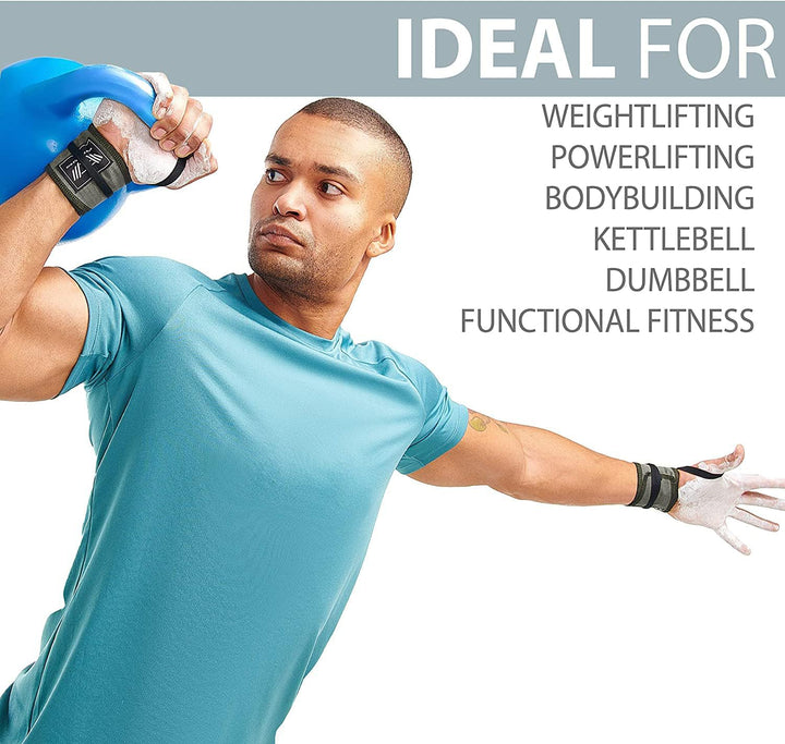 WARM BODY COLD MIND Premium Wrist Wraps für Gewichtheben, Handgelenkstütze für Fitness, Weightliftin