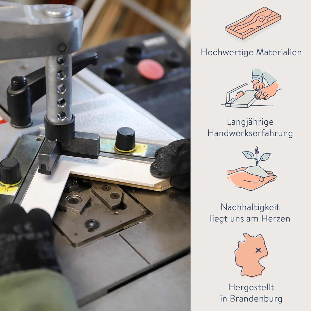 WANDStyle Bilderrahmen Strandhaus Stil 40x50cm I Farbe: Weiss I Fotorahmen I rustikaler Holzbilderra