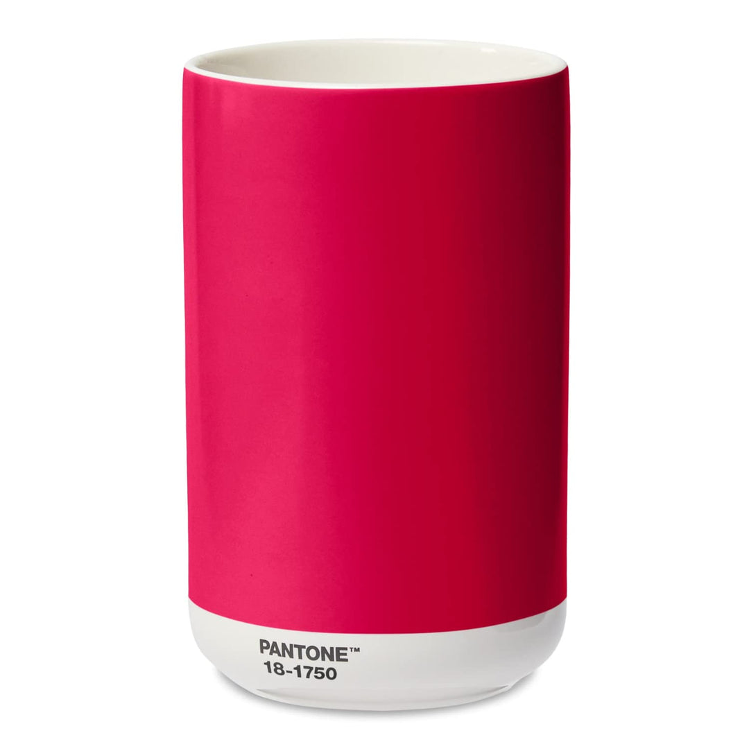 PANTONE Porzellan Vase, inkl. Geschenkbox, 1000ml, Color of The Year (CoY) 2023: Viva Magenta 18-175