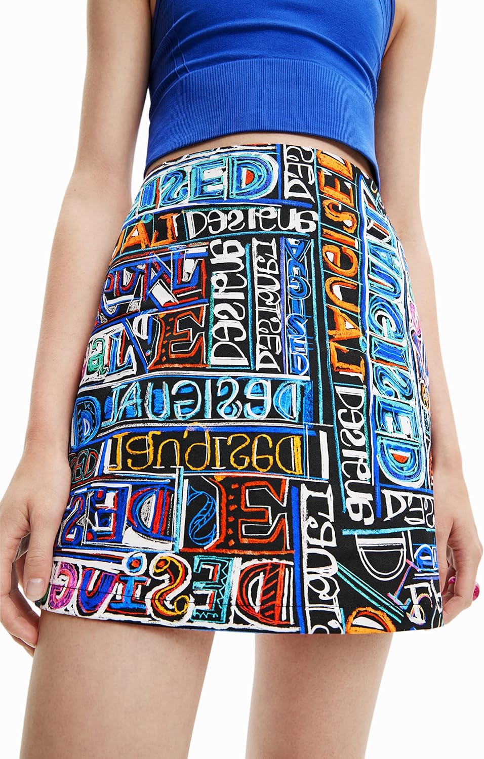 Desigual Damen Skirt S Schwarz, S Schwarz