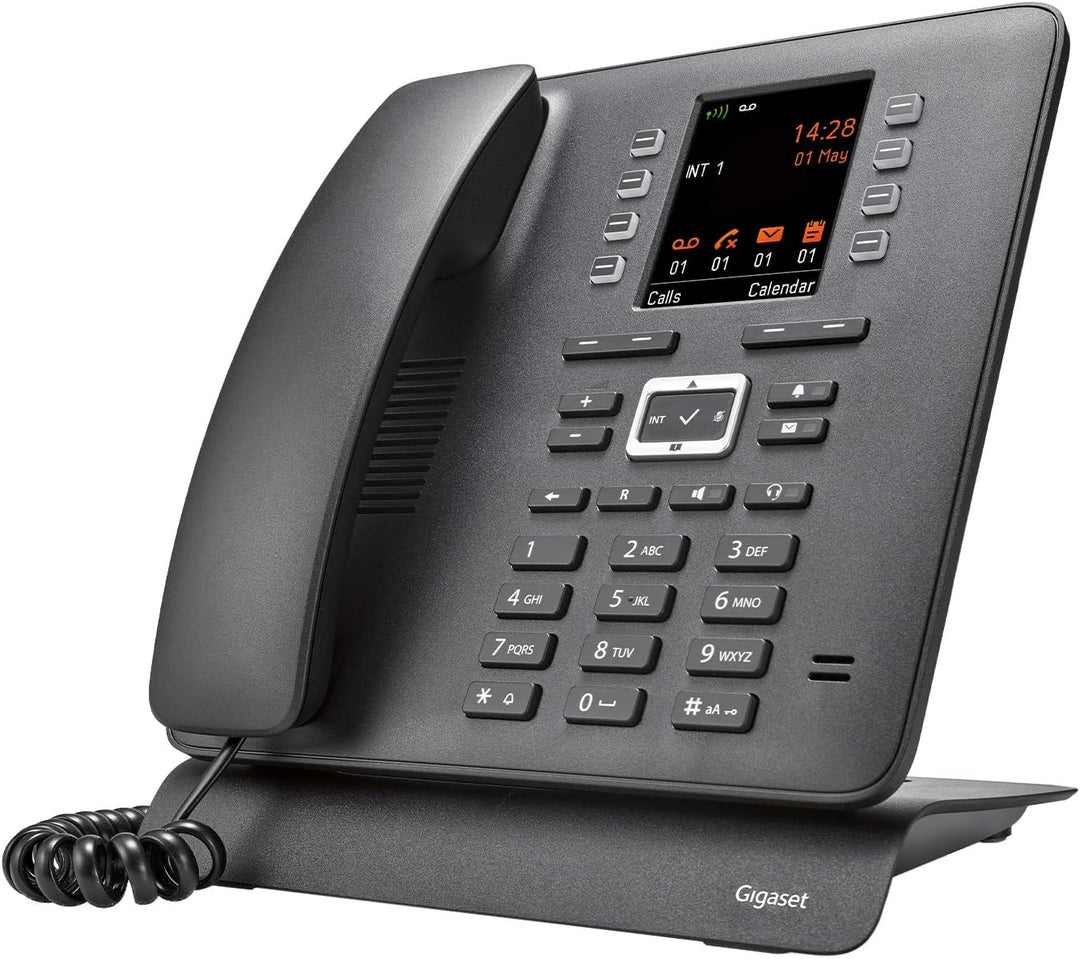 Gigaset T480HX - Tischtelefon zum schnurlosen Anschluss an DECT-Basis oder Router - grosses Farbdisp