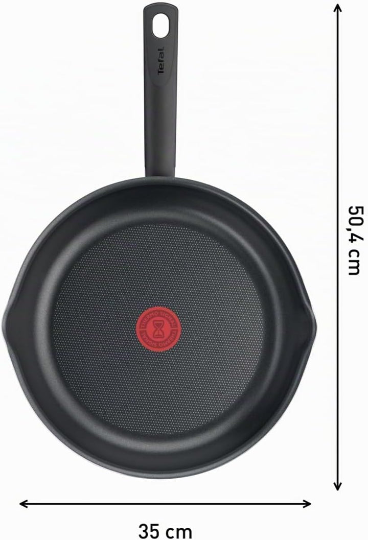 Tefal Day by Day On Bratpfanne, 32 cm, Antihaftbeschichtung, Thermo-Signal bei guter Brattemperatur,