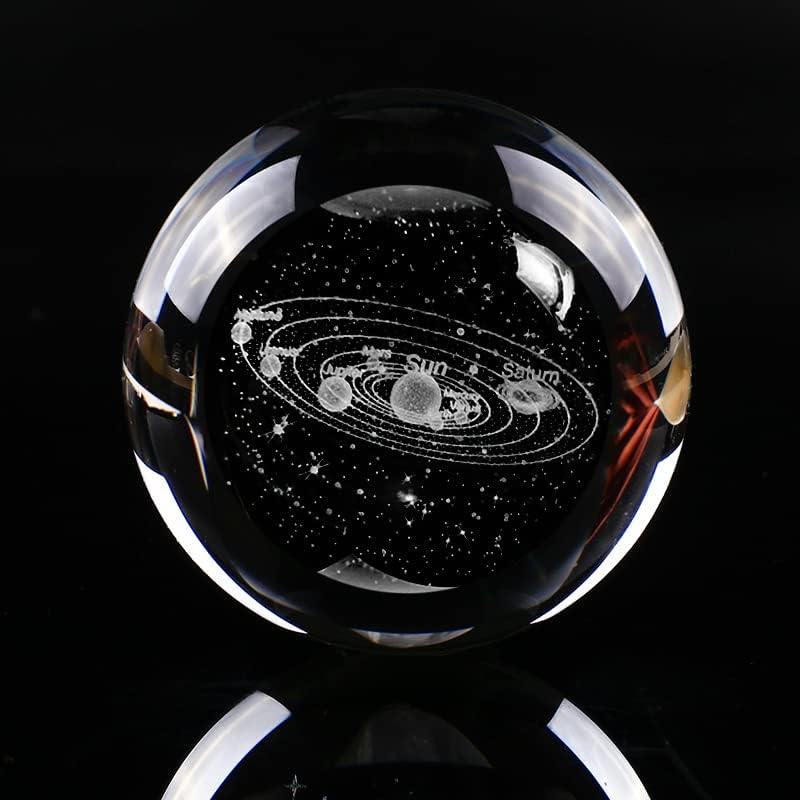 Qianwei Sonnensystem Kristallkugel 7 7 X Solarsystem-kristallkugeln, 7 Kristallkugeln mit Sonnensyst
