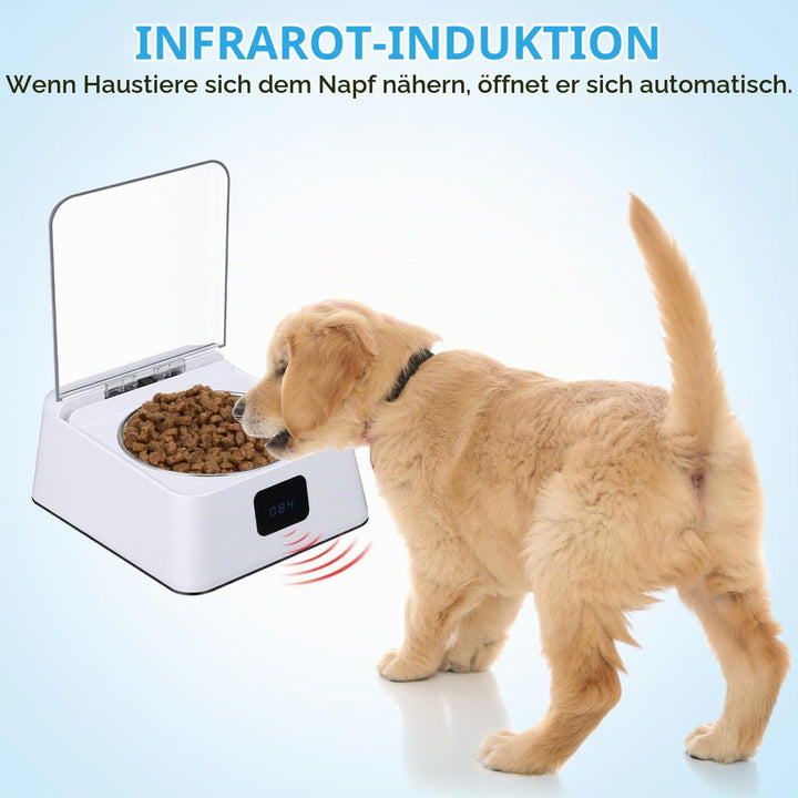 VICASKY Automatischer Infrarot-Sensor Haustier Futterspender Mit Anti-rutsch-Basis Grosser Kapazität