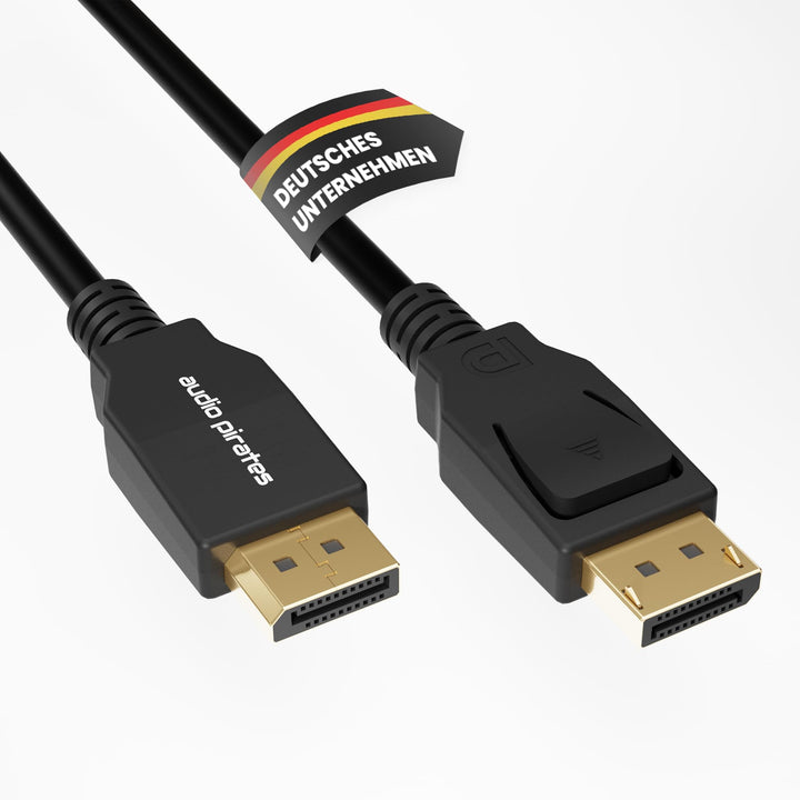 audio pirates [2-Pack DisplayPort 2.1 Kabel, 3m, VESA-zertifiziert, 54Gbps, 16K@60Hz 8K@120Hz 4K@240