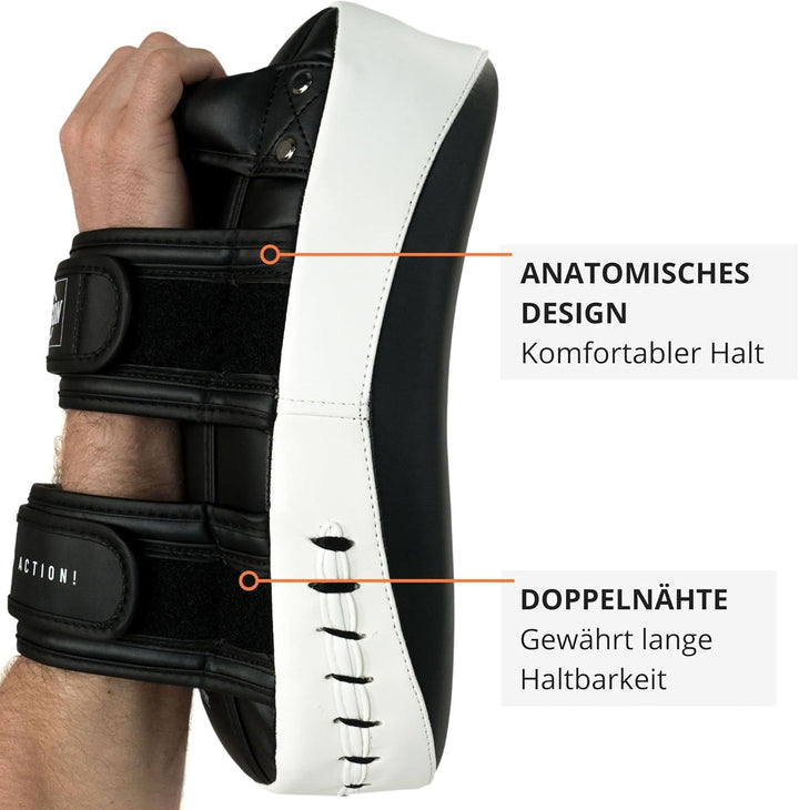 MADGON Kick-Pratzen mit hochwertiger Polsterung für optimale Stossdämpfung - Schlagpolstert für Kamp