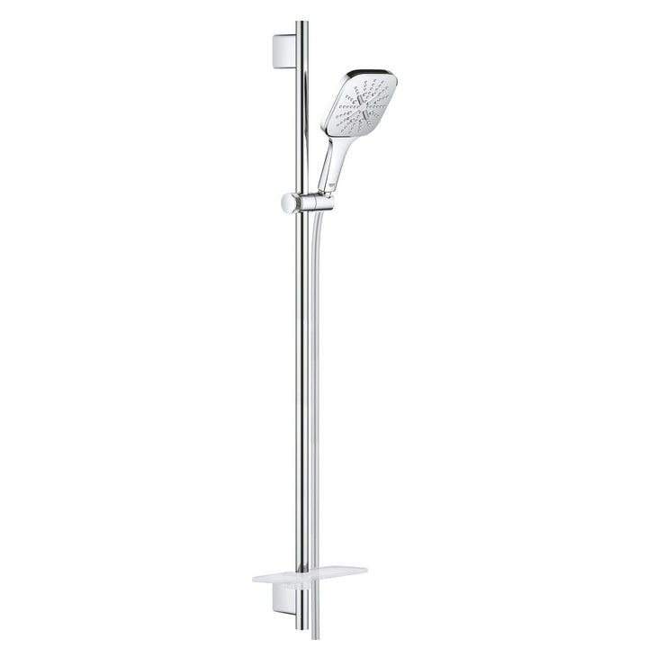 GROHE Rainshower 130 SmartActive Cube | Brausestangenset 3 Strahlarten | Chrom | 26587000 Brausestan