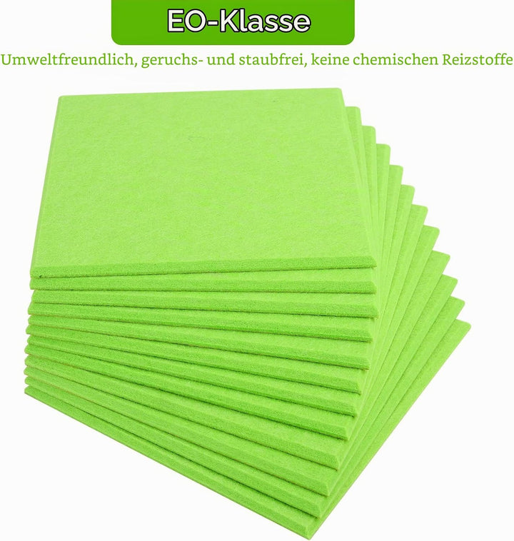 Rdutuok 12 Stück Selbstklebend Akustikplatten,30x30x1 cm Akustik Absorber Akustikpanel Schallschutzp