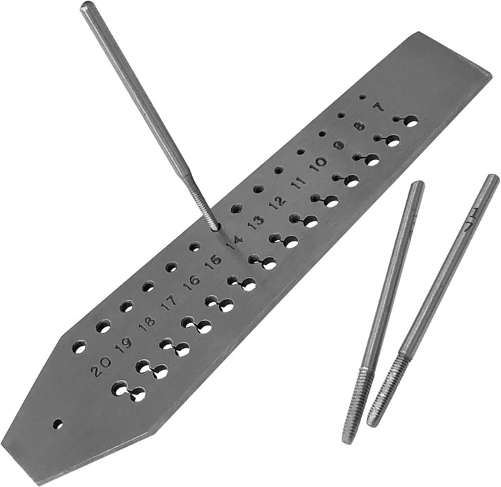 Jewellers Tools Gewindeschneider-Set Nr. 0,7 mm bis 2 mm, 14 Stück