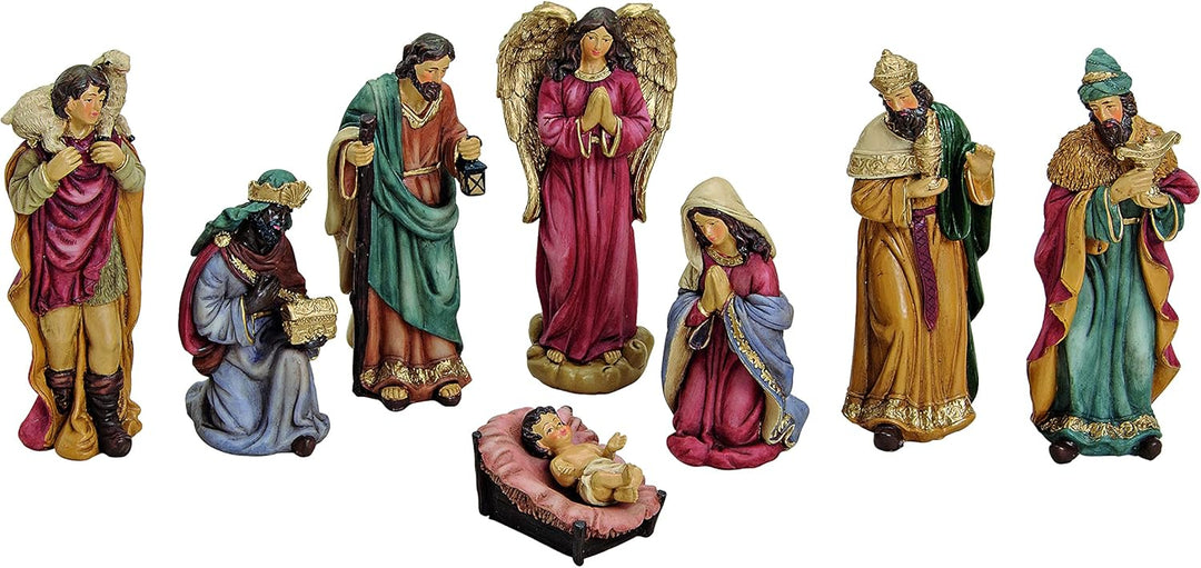 Davartis Deko Weihnachtskrippe Krippefiguren Set 5-16cm (1x 8tlg.)