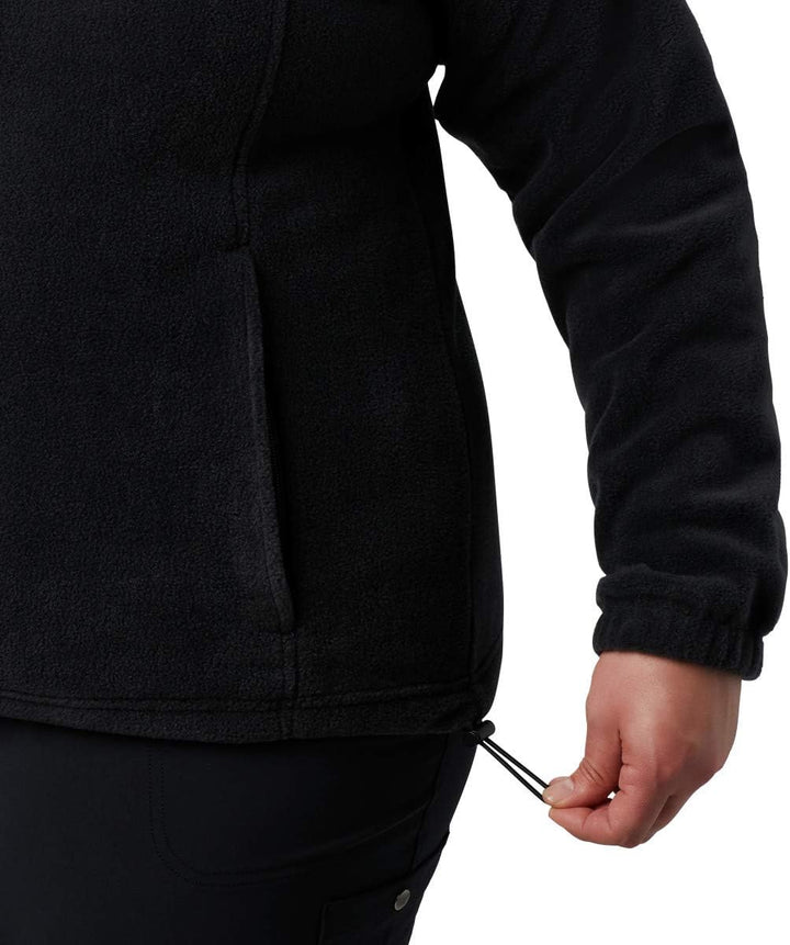 Columbia Benton Springs Damen-Fleecejacke mit durchgehendem Reissverschluss XS Petite Schwarz, XS Pe