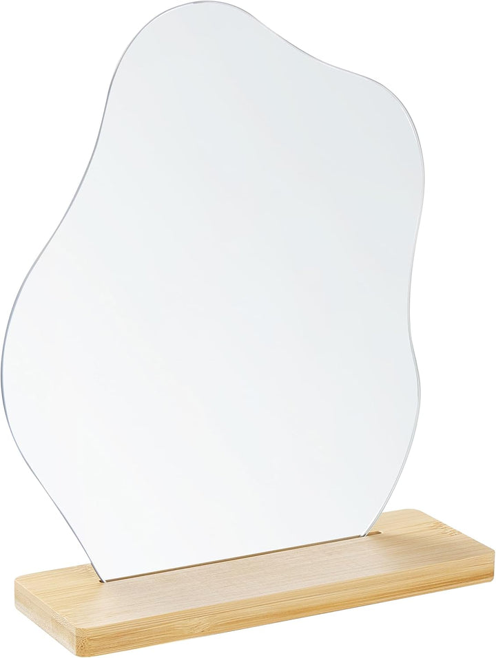 Dekospiegel Bambusholz heller Holzfarbton 22 x 19 cm unregelmässige Form Lozere