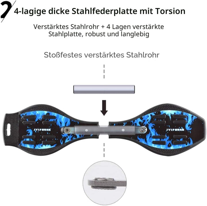 Sumeber Waveboard Kinder Street Surfen Caster Torsion Skateboard Double Decks Casterboards für Wave/