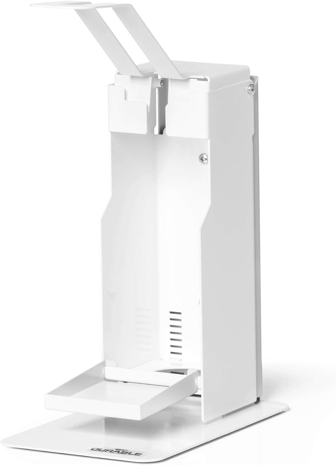Durable Tisch-Desinfektionsspender mit Armhebel, für Desinfektionsmittel oder Seife, flexible Anpass