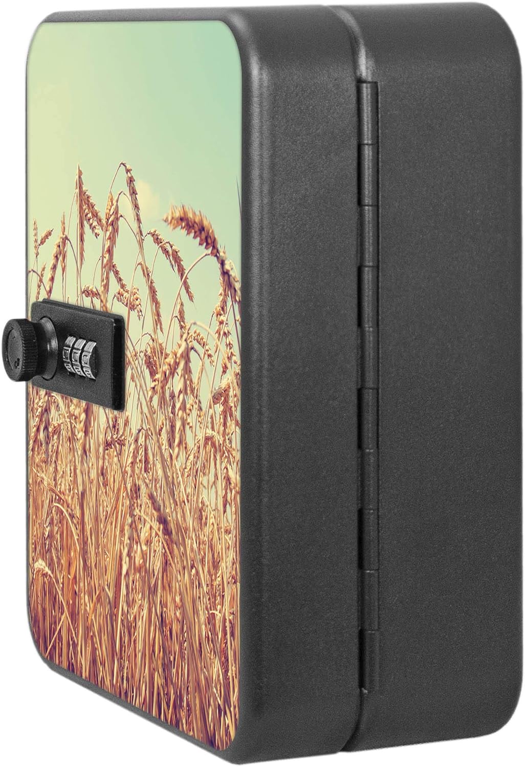 banjado® Burg-Wächter® abschliessbarer Schlüsselkasten mit Motiv Erntezeit für 20 Schlüssel - Schlüs