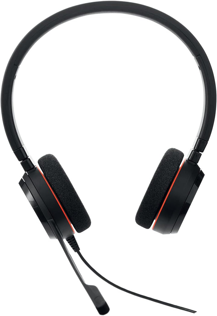Jabra Evolve 20 Stereo Headset – Kopfhörer für VoIP Softphone mit passivem Noise-Cancelling – USB-Ka