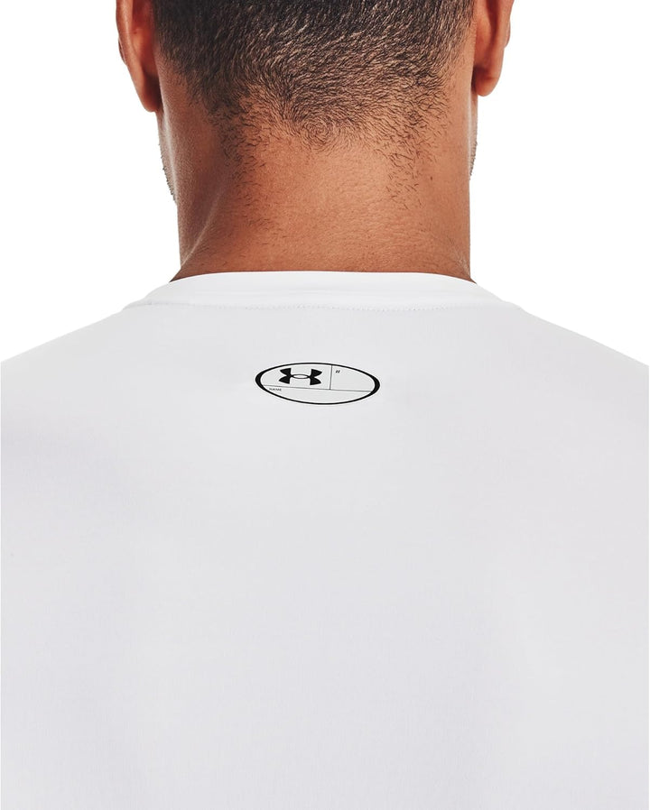Under Armour HeatGear Kompressions-Langarm-T-Shirt für Herren Weiss M Tall, Weiss M Tall