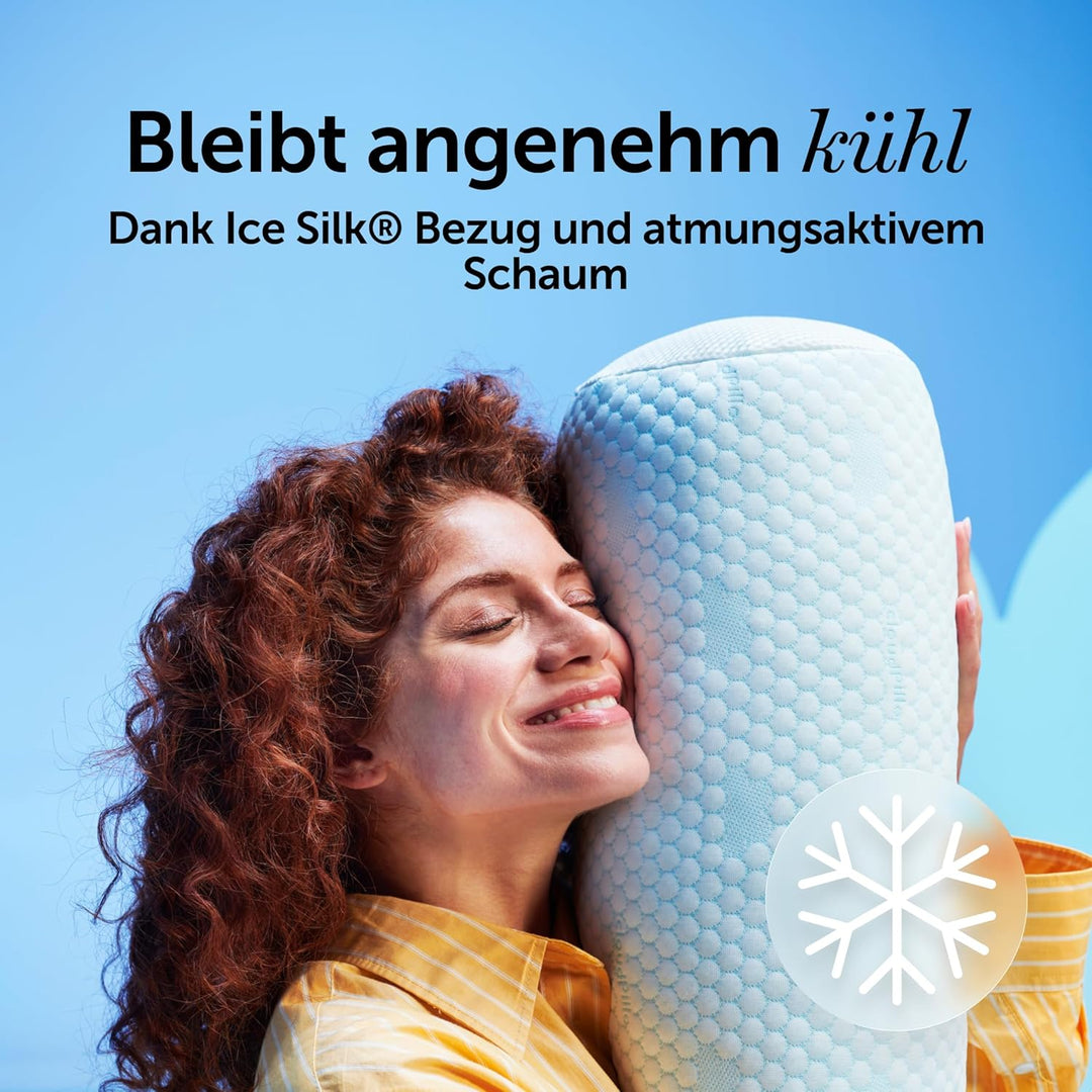 Cloudpillo Nest Körperkissen 150x24 cm - Memory-Foam-Kissen für Seitenschläfer, Schwangerschaft und