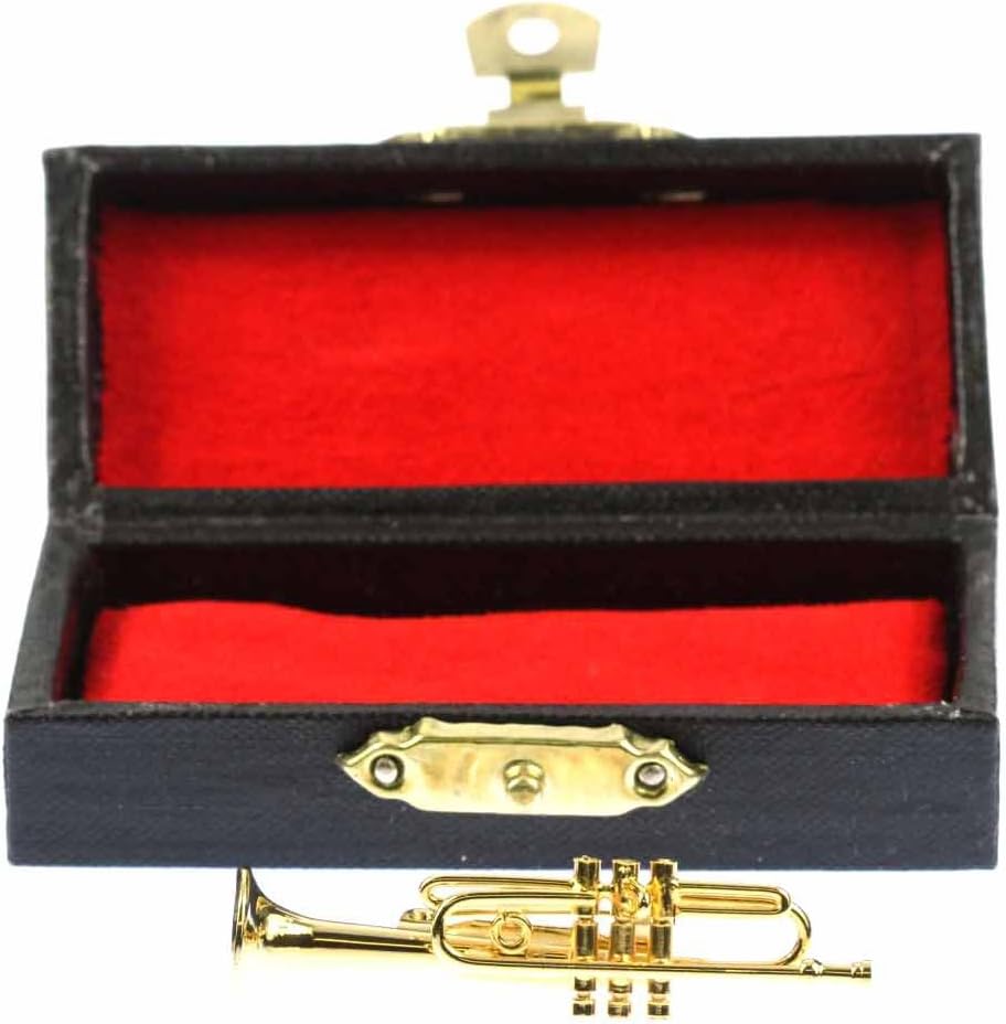 Miniblings Trompete Brosche Trompetenbrosche Pin Anstecker Trompeter vergold BOX - Handmade Modeschm