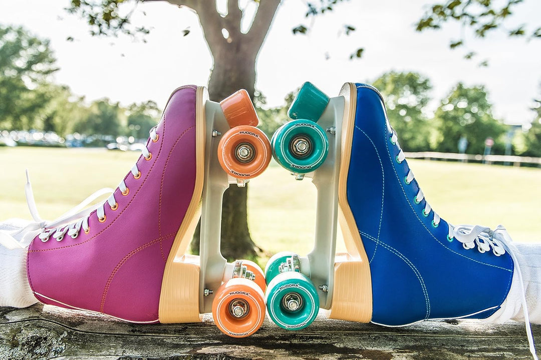 HUDORA Disco Rollerskates Rollschuh Lila/Orange 35 Rollschuh, Lila/Orange 35 Rollschuh