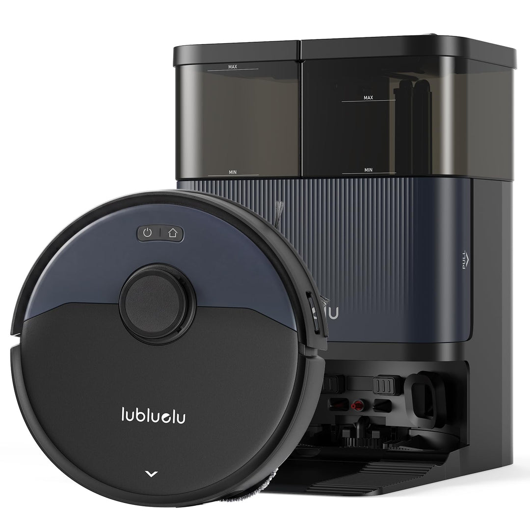 Lubluelu S1000 Robotic Vacuum Cleaner: 17500Pa Powerful Suction, 180 Minute Endurance, Auto Empty an