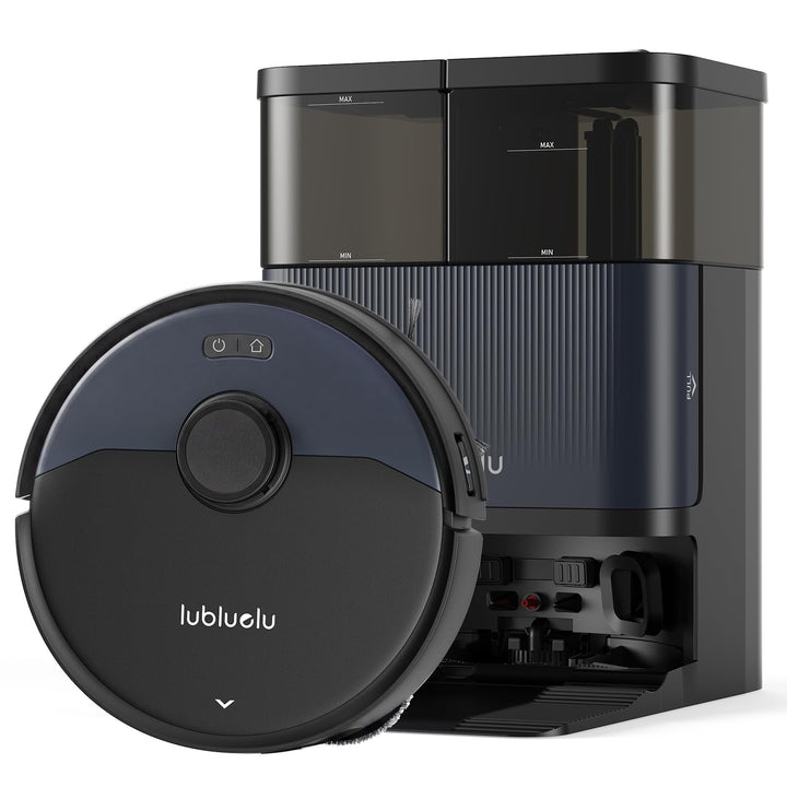 Lubluelu S1000 Robotic Vacuum Cleaner: 17500Pa Powerful Suction, 180 Minute Endurance, Auto Empty an