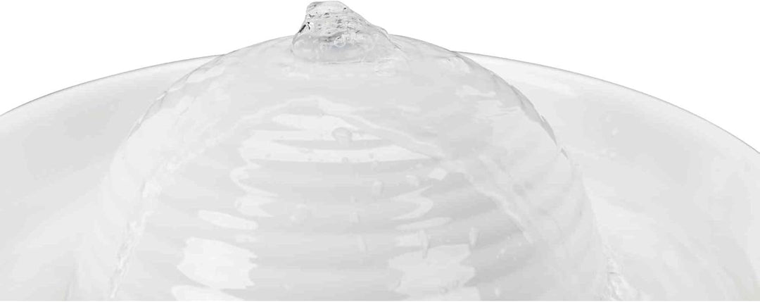 TRIXIE elektronischer Wasserspender "Trinkbrunnen Vital Flow Mini, Keramik, 0,8 l/ø 24 × 10 cm, weis