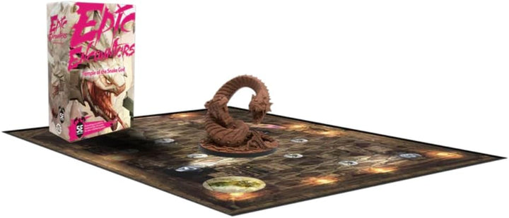 Epic Encounters: Temple of the Snake God RPG Fantasy Roleplaying Tabletop Game with 20 Detailed Mini
