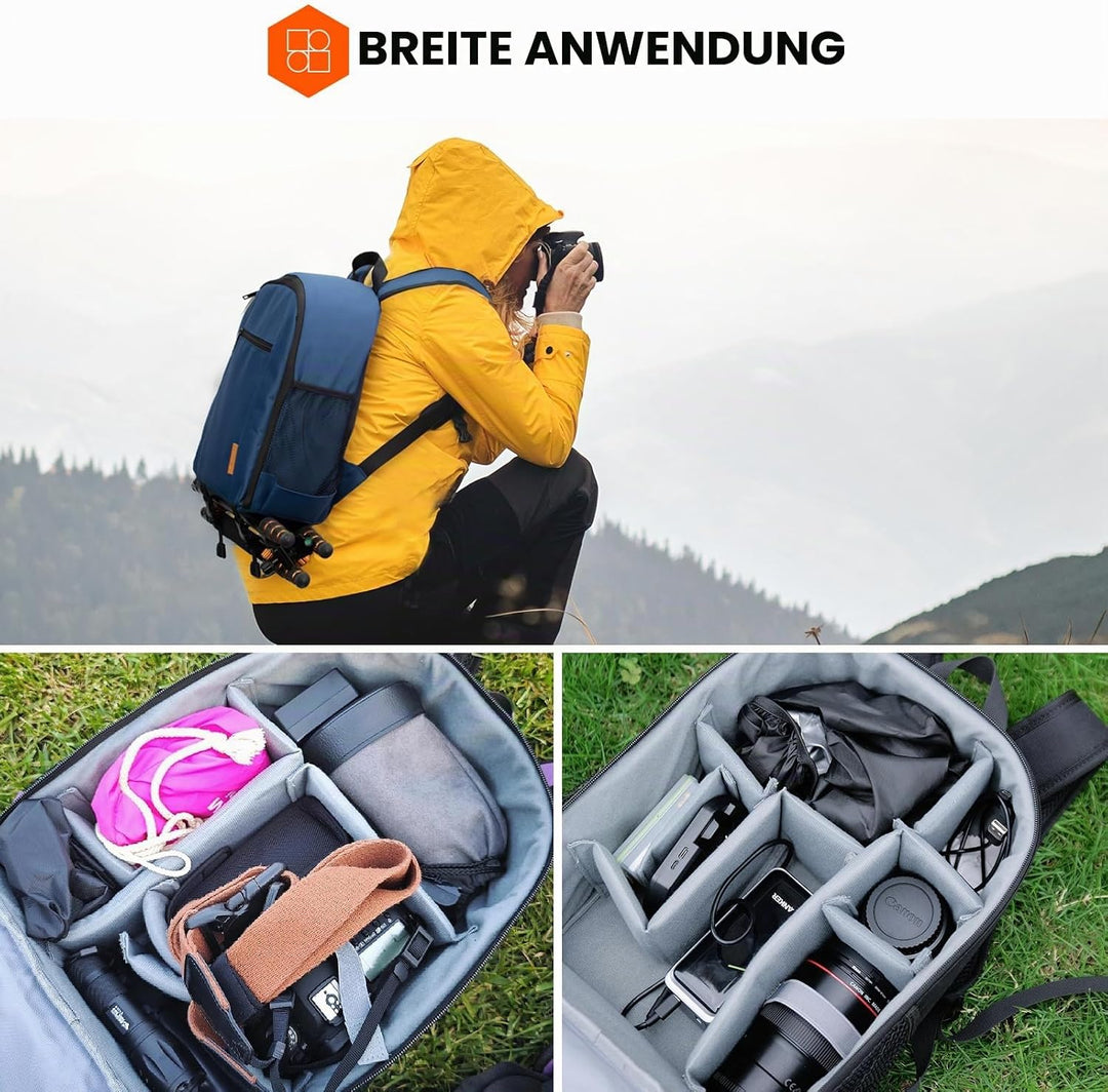 TARION Kamerarucksack Klein Fotorucksack Kameratasche: Kamera Rucksack Kompakt Kamerarucksäcke Leich