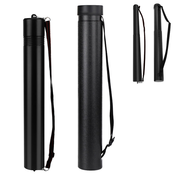 DEWEL 2 Stück Posterrolle A0, Teleskoprohr 56,5-87,5cm und 50-87,5cm, Länge und Tragegurt verstellba