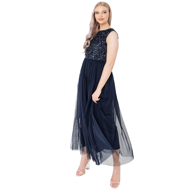 Maya Deluxe Damen Bridesmaid Dress Navy 38, Navy 38