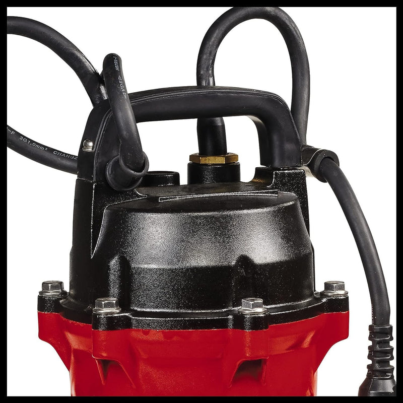 Einhell Schmutzwasserpumpe GE-DP 900 Cut (900 W, Fördermenge 16.000 L/h, Förderhöhe max. 11,5 m, Fre