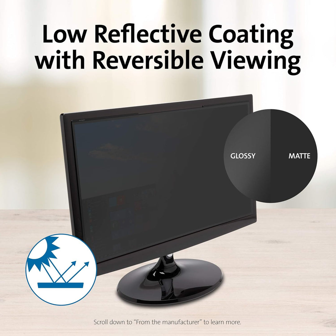Kensington MagPro™ Magnetischer Blickschutzfilter für Monitore 24 Zoll, 16:10, Magnetische Schutzfol
