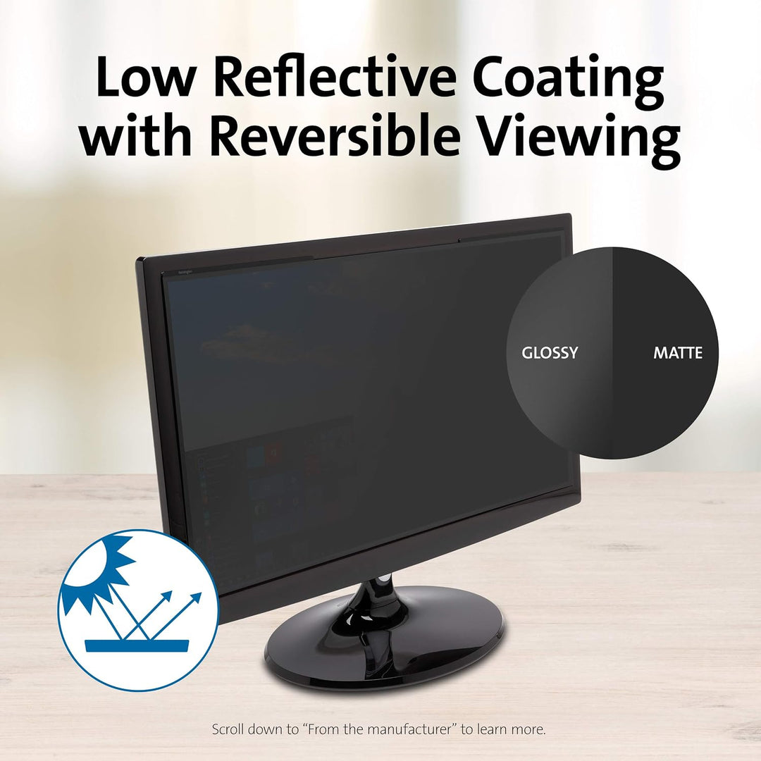 Kensington MagPro™ Magnetischer Blickschutzfilter für Monitore 24 Zoll, 16:9, Magnetische Schutzfoli