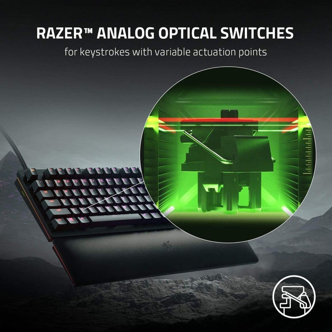 Razer Huntsman V2 Analog - Premium Gaming Tastatur mit analogen optischen Schaltern (ergonomische Ha
