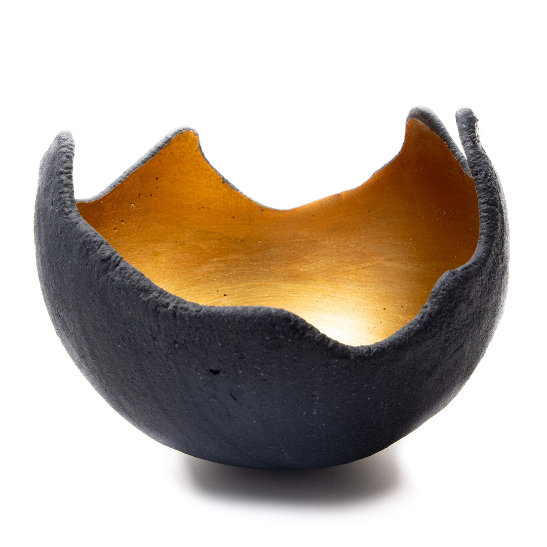 Handgefertigte Lichtschale in Gold, Grösse M (20cm) – Exklusiv M - 20cm Gold, M - 20cm Gold