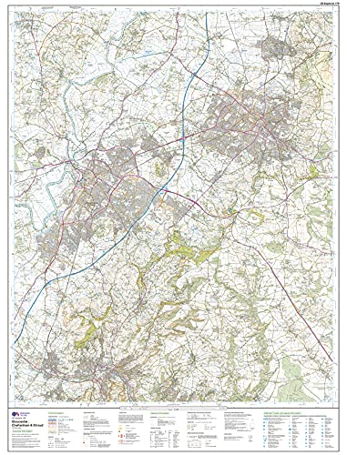 Gloucester, Cheltenham and Stroud (OS Explorer Map, Band 179), Karte
