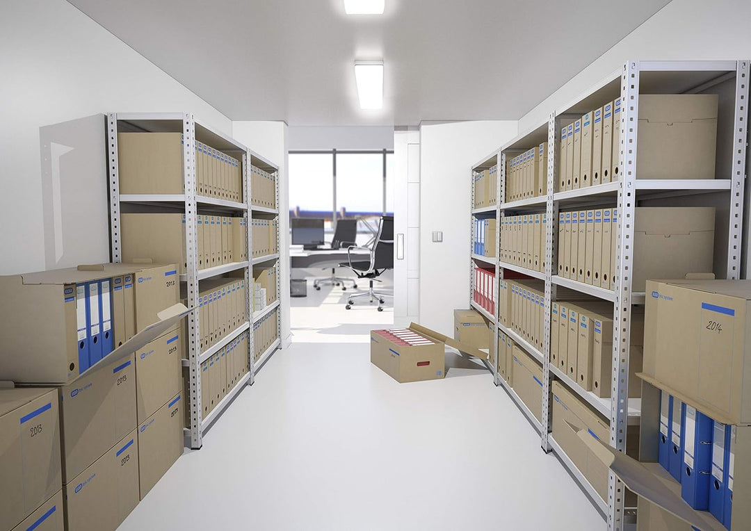 Elba Archiv-Ordner tric system, Wellpappe naturbraun, ohne Bündelungsbügel, 30 Stück