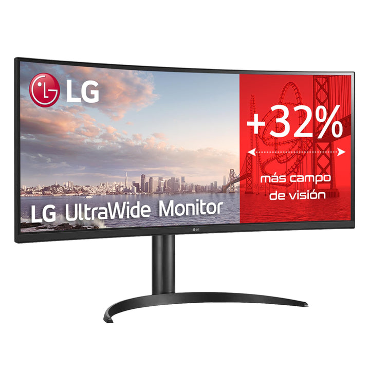 LG Curved Monitor 34WQ75C-B 34 ". IPS. QHD. 3440 x 1440. 21:9. 5 ms. 300 cd/m². Black. 60 Hz. HDMI p