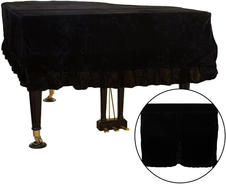Grand Piano Keyboard Cover Anti -Scratch Piano Cover Gold Samt Klavierdeckel Klavier Schutzstoff Kla