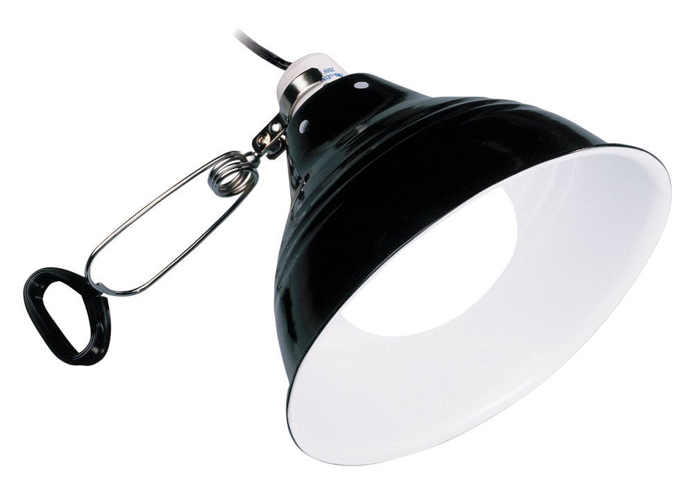 Exo Terra Glow Light, Porzellan-Klemmlampe und Leuchtreflektor, fuer Lampen bis 100W, Durchmesser 14