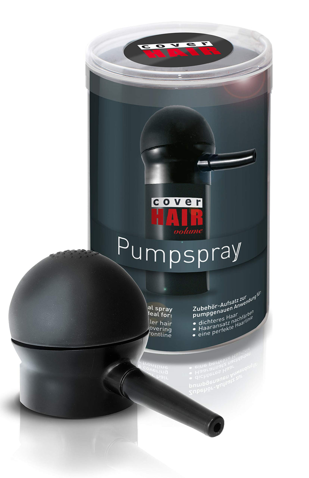 COVER HAIR Pumpsprayaufsatz für Schütthaar & Streuhaar | Geeignet für 30g Dose | Applikator für Schü
