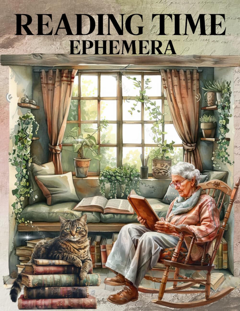 Reading Time Ephemera Book: High Quality Images Of Peoples, For Paper Crafts, Scrapbooking, Mixed Me