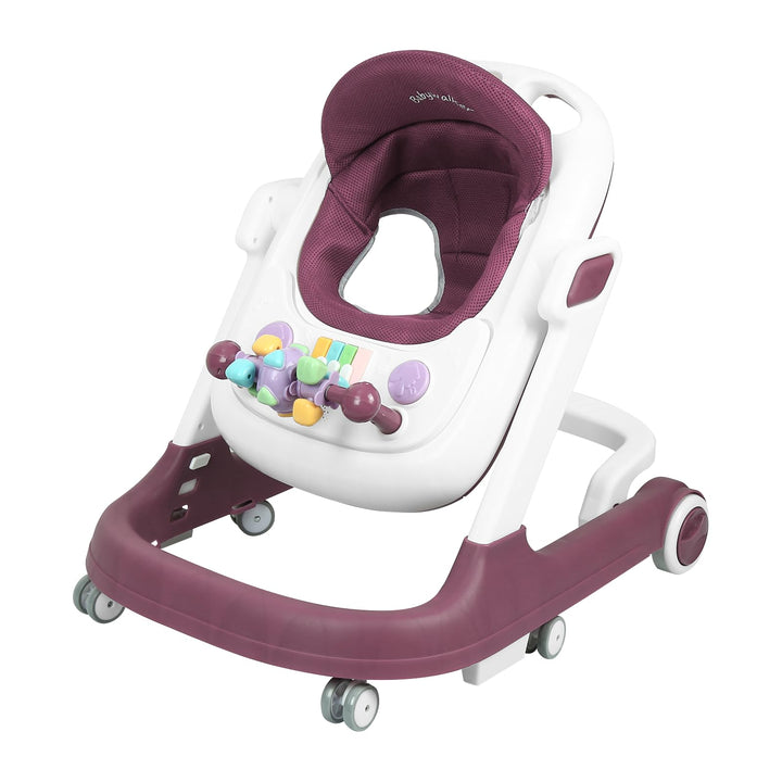 5-in-1 Lauflernhilfe für Babys, mit verstellbaren Höhen, Gehfrei Babywalker ab 6 Monate, bis zu 25 k