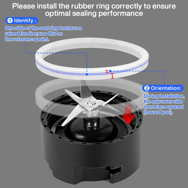 MIAOKE Smoothie-Mixer, 32.000 U/min, 10 Sekunden Entsaftungszeit, zum Zerkleinern von Eis und für Mi