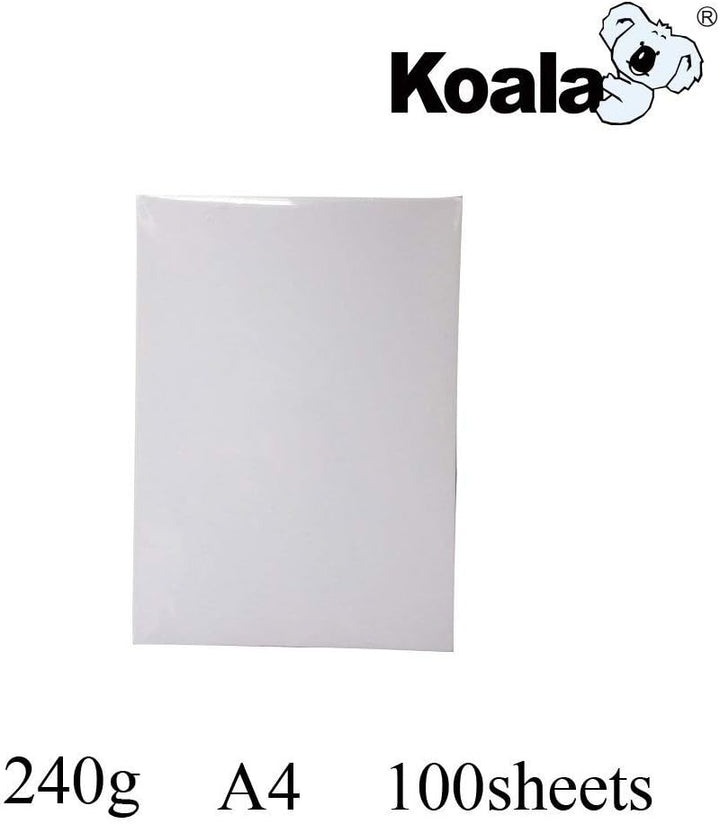 Koala Inkjet Hochglänzend Fotopapier DIN A4, 240 g/m², 100 Blatt, für Canon HP Epson Tintenstrahldru