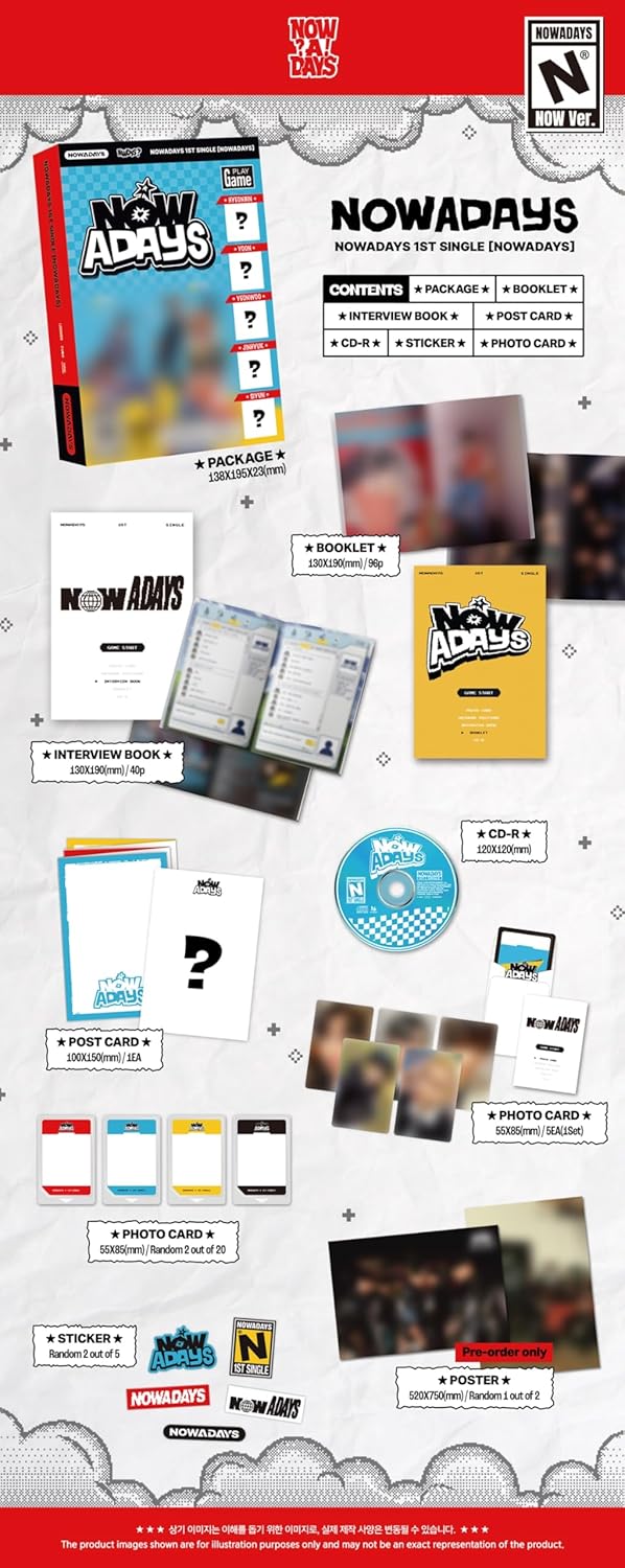 Dreamus NOWADAYS - 1st Single Album NOWADAYS CD+Folded Poster (Days ver. (No Poster)), L200002929, L
