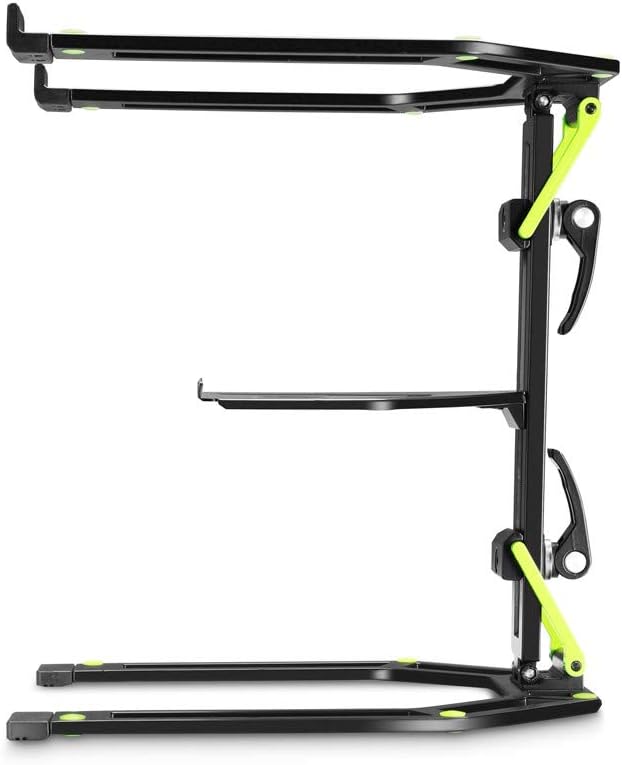 Gravity LTS 01 B - Verstellbarer Ständer für Laptops und Controller mit Belastbarkeit bis 8 kg, schw