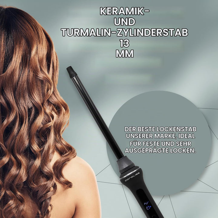 Corioliss Style Stick Digital Lockenstab Schwarz Soft Touch